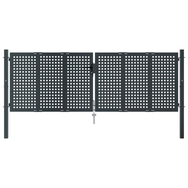 Ebern Designs Garden Gate Anthracite , 300cm H x 125cm W x 2.4cm D