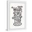 Wash Dry Fold Repeat 1 Piece Single Picture Frame Wall Art-362851469