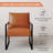 24.6" Wide Minimalist Soft Cushioned Back Upholstered Sled Base Arm Accent Chair (Set of 11)-130551681