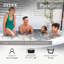 Intex 120 Volt 4 Person 140 - Jet Plastic Round Inflatable Hot Tub in Grey