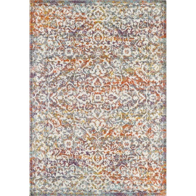 Tapis oriental orange Euleta, Rectangle 5 pi x 7 pi