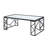 Modern Metal-Framed Tempered Glass Tables Set for Living Room, Enhancing Style and Functionality