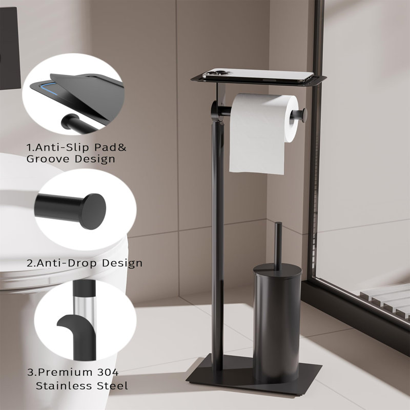 Generosa Free Standing Toilet Paper Holder