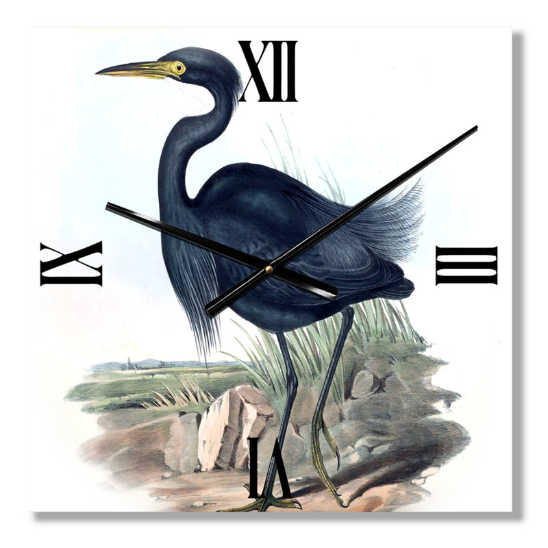 Horloge murale oiseaux australiens III, Très grand