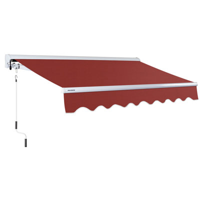 Advaning 10'x8' Manual Patio Retractable Awning