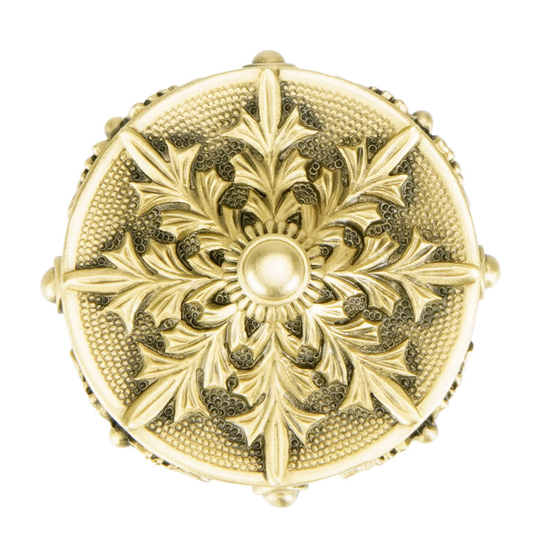 NANTUCKET KNOB, GOLD, 1.625, 1.625