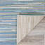Tapis d'intérieur / extérieur sable / azur / turquoise à rayures Victorine-15991637