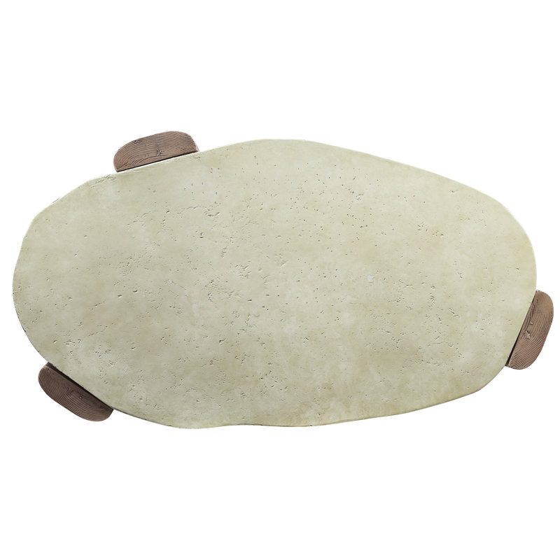 Et table basse en fibre de béton, épaisseur de plateau de table de 40 mm, 28 po Profondeur, largeur de 47 po, hauteur de 16 po, poids de 65 lb, s'adapte à divers styles de décors et de finitions en béton conçues pour durer