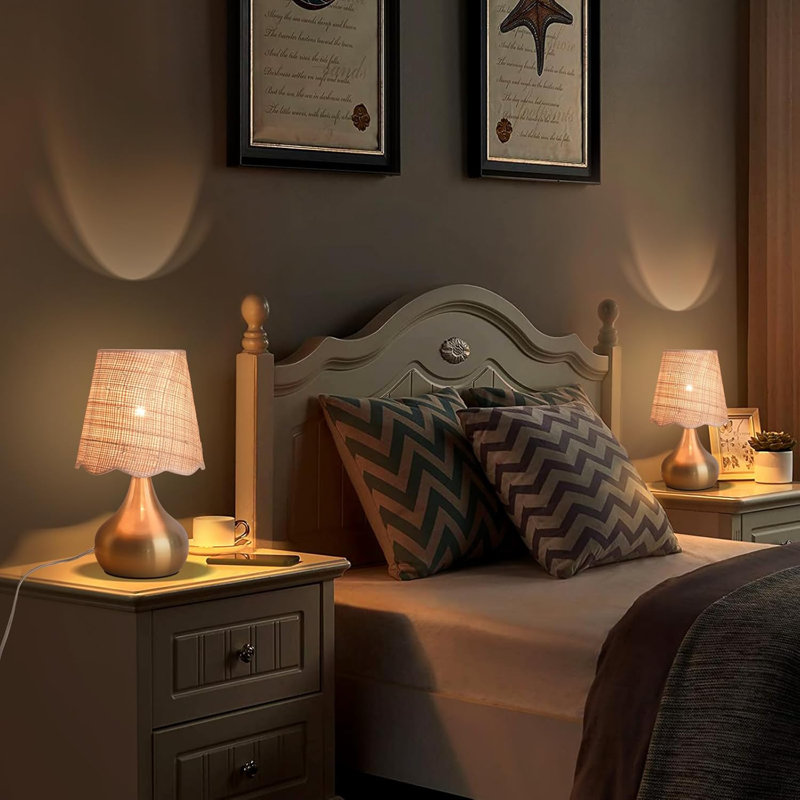Gold Small Bedside Table Lamp