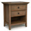 Table de chevet - Brun rustique naturel vieilli-1791475947