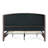 Elowen Glam Velvet Upholstered Sleigh Bed With Wingback Headboard & Scroll Footboard-120419246-120419247