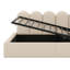 Canapé-lit d'angle simple en velours - cadre de rangement hydraulique, support à lattes en métal, aucun sommier requis-494792716