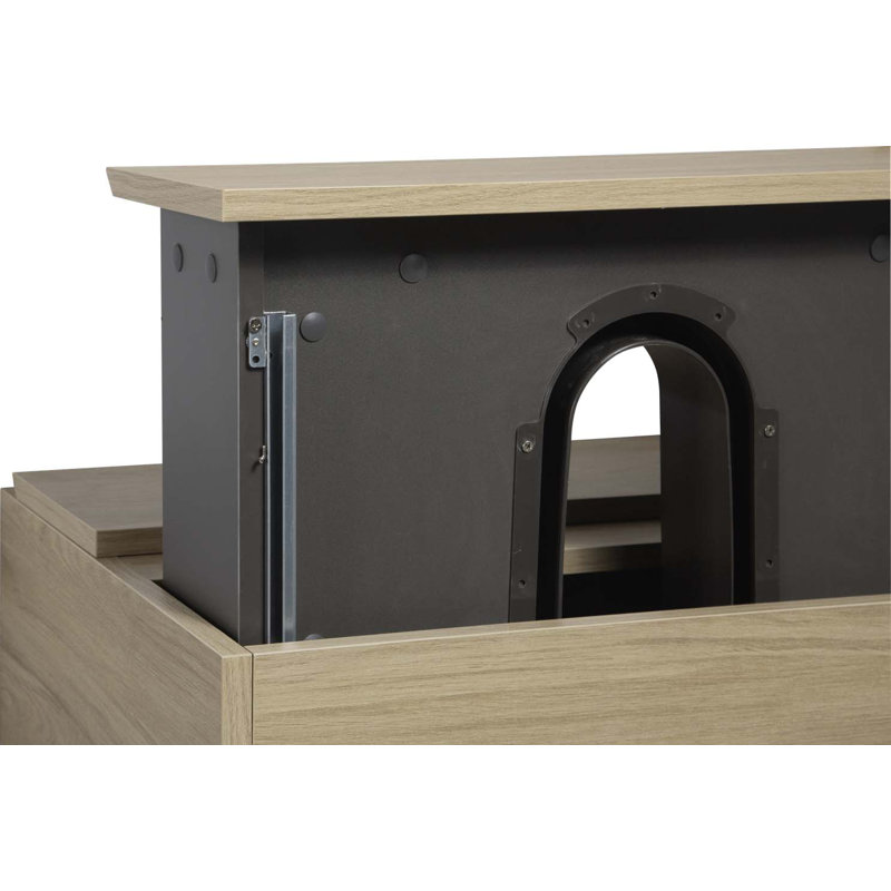 Meuble-lavabo simple 23,64 po avec plateau en résine Thompsonville, Chêne