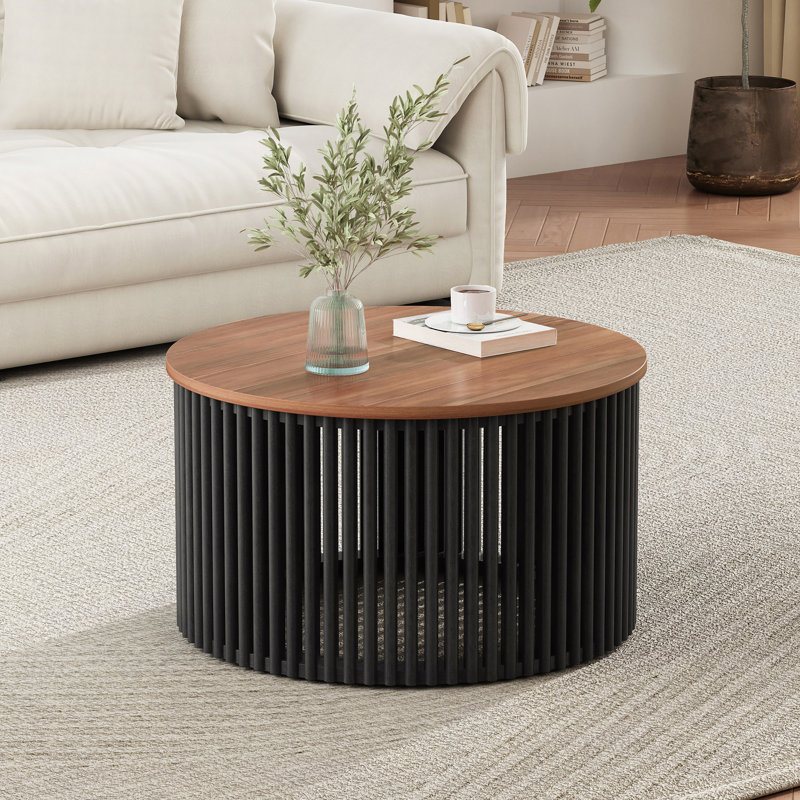 Table basse en bois d'acacia massif