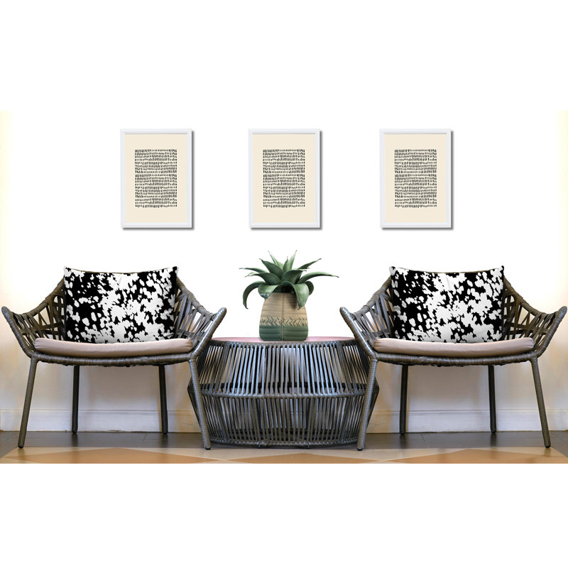Oreiller réversible intérieur / extérieur Cabo, 20x14, Black
