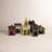  Ceramic Village Houses, 12" Tall, Hand-Painted Glazed Finish, Multicolor Decorative Holiday Set of 6