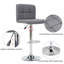 Cahya Fabric Swivel Adjustable Height Bar Stools
