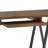 Solid Walnut Veneer and Metal Desk - Walnut-744121928