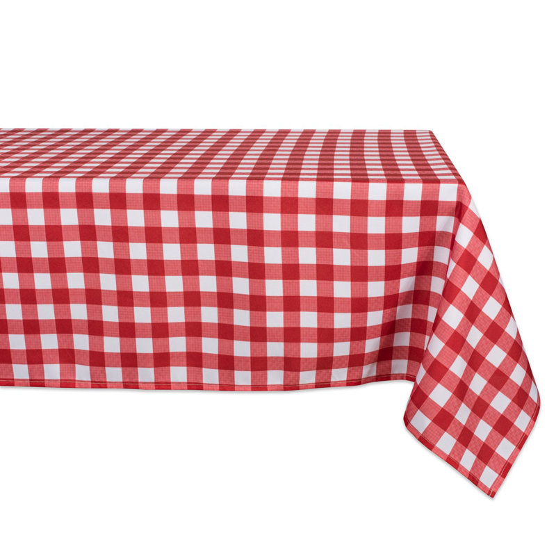 Ellerkamp Check Outdoor Tablecloth, 120" L x 60" W