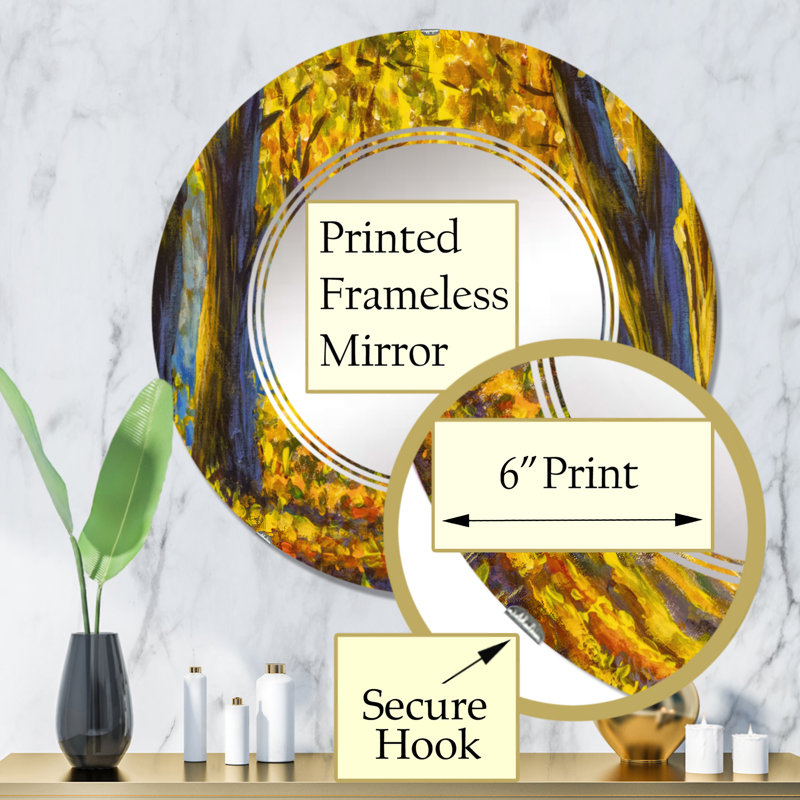 Miroir de salle de bain sans cadre, 32 po x 32 po