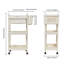 white three-layer trolley, home kitchen rack