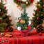 Mini arbre de Noël ornement de bureau avec arbre de Noël et décoration de scène de Noël-1240578527