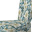 Chaise d'appoint rembourrée Blue Coastal Blossoms