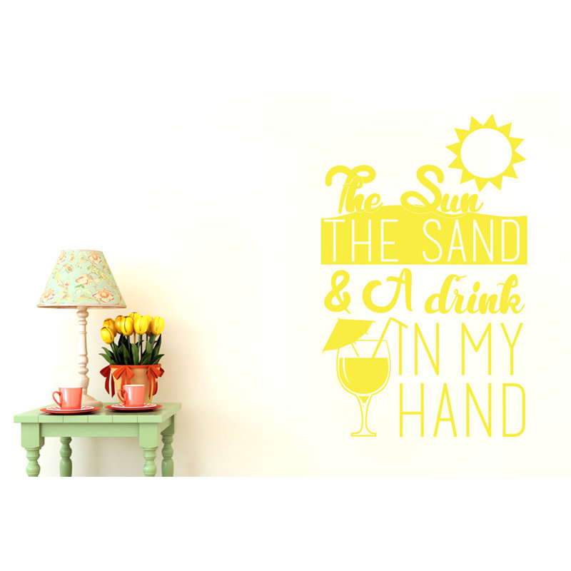Wall Decal, Bright Yellow