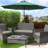 Antibes 2.7m Traditional Parasol with Lights-1258266140