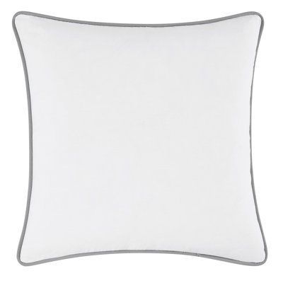 Brooklyn Loom Solid Contrast Piped Decorative Pillow