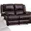 Causeuse inclinable en cuir synthétique noir-556206524