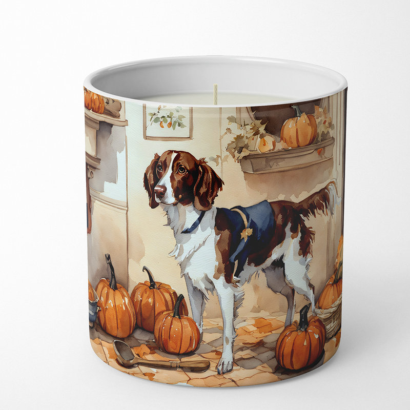 Bougie parfumée Pumpkin Pie avec support en céramique
