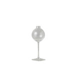 Wine Glass Vase - 3"L x 3"W x 7.5"H - Clear