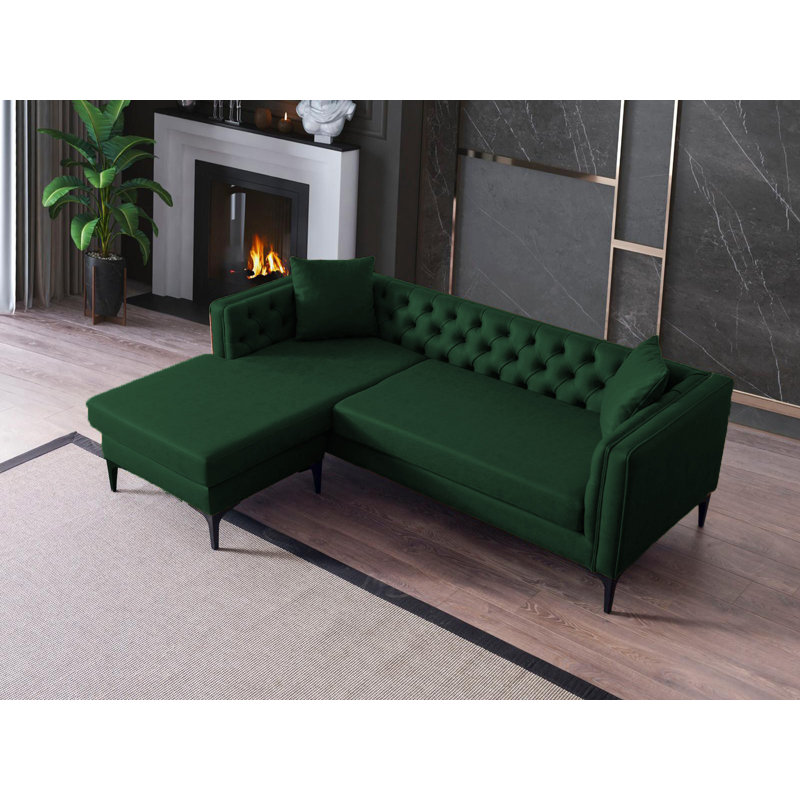 Canapé modulaire Chunsie, Vert