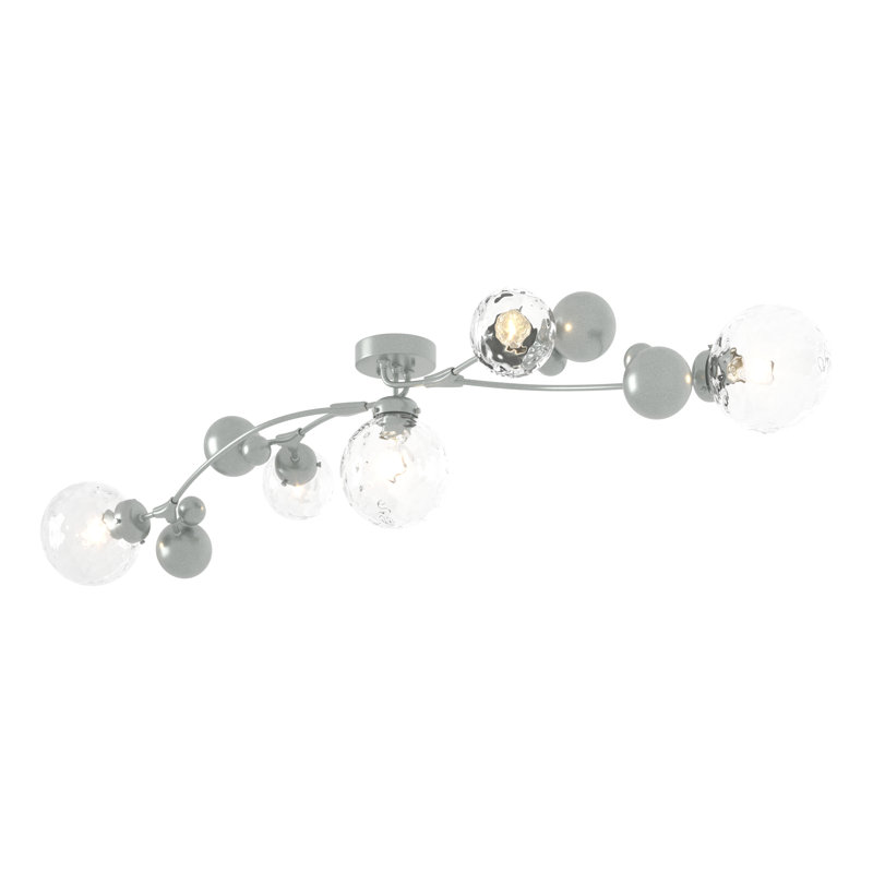 Sprig 5 - Light 61.7" Semi Flush Mount, Water, Vintage Platinum