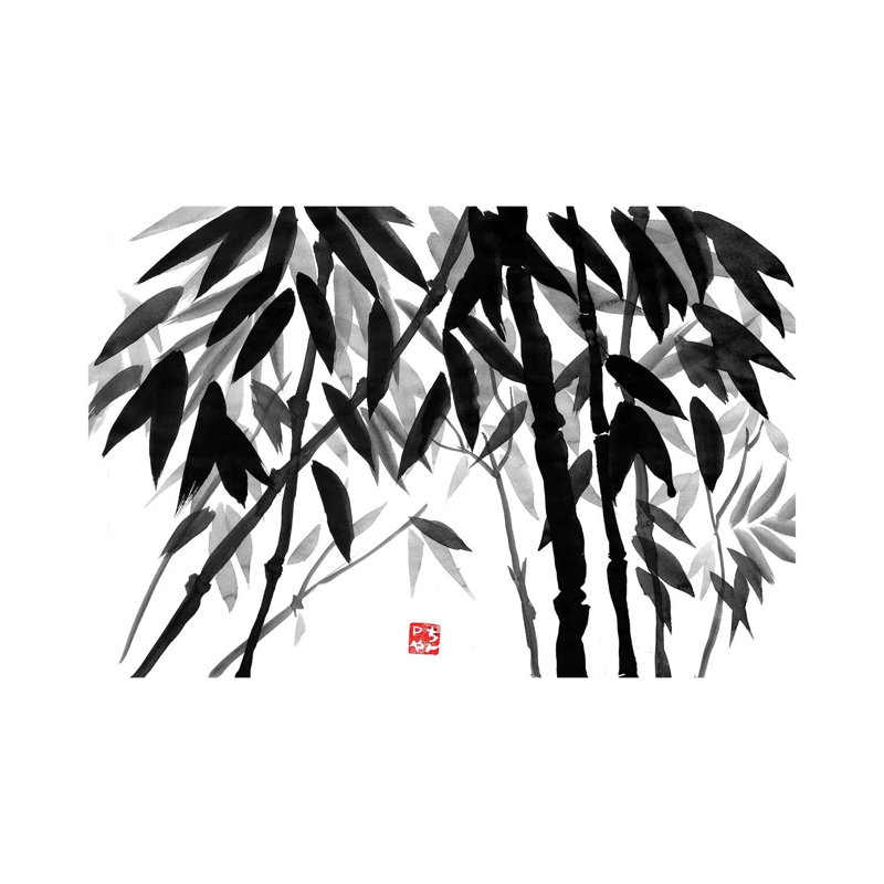 Bamboo Forest by Péchane - Wrapped Canvas Gallery-Wrapped Canvas Giclée, 101.6 cm H x 66.04 cm W x 1.91 cm D
