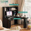 Bureau en L avec chargeur (sans les chaises de bureau)-1143338728