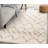 Kostantza Collection Cream Beige Soft Trellis Indoor Area Rug-1177468426