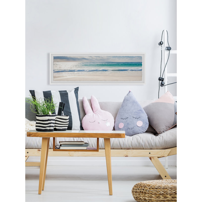 «Swim With The Tide», reproduction encadrée, L 30 po x H 10 po