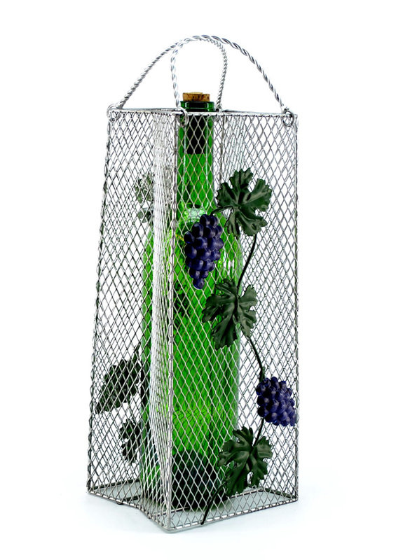 Tabletop Wine Bottle Rack in Silver