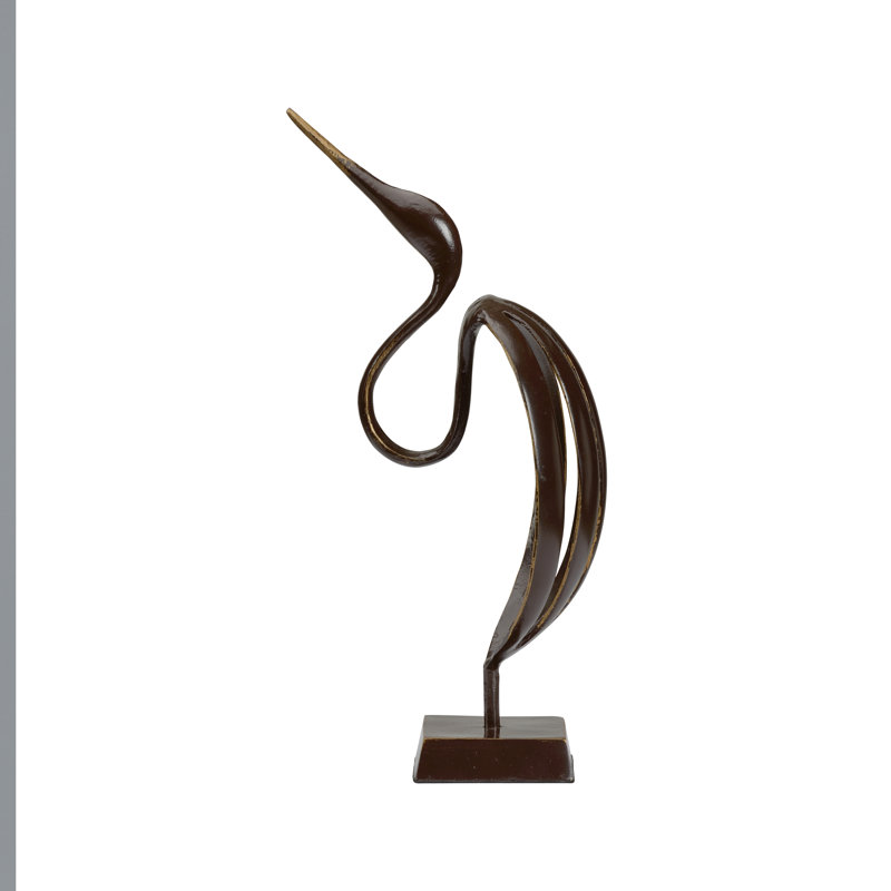 Stylized Crane Figurine