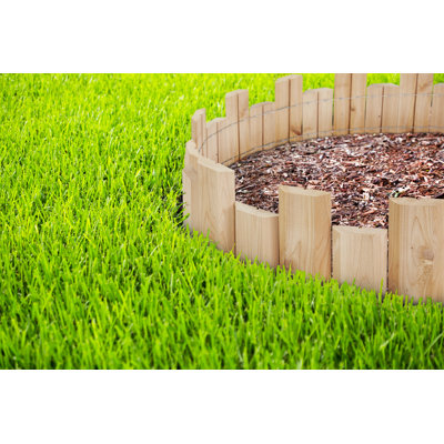 18 In. W X 7 In. H X 1 In. D Cedar Wood Landscape Edging (12-pack)