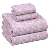 100% Cotton Flannel Sheet Set 4 Piece Warm Cozy Fall Sheets 16 inch Deep Pocket Bed Sheets