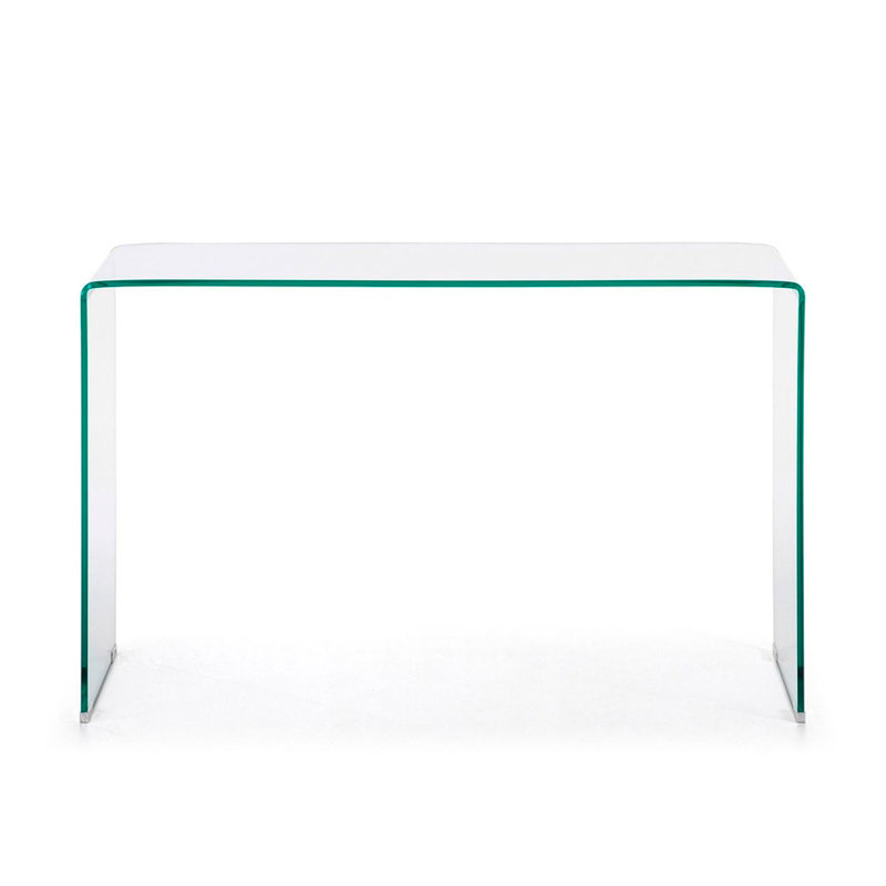 Arvani Glass Console Table, 30" H x 30" W x 8" D