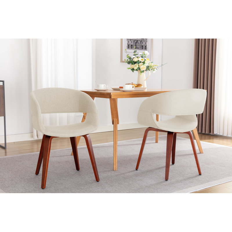 Chaise de salle à manger Blythers, Crème