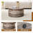 Cave stone patterned MDF round coffee table-1430777003