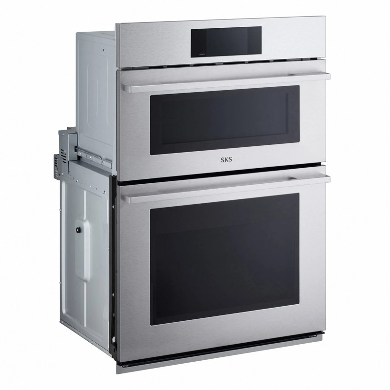 30" Matte Black Smart Combination Wall Oven