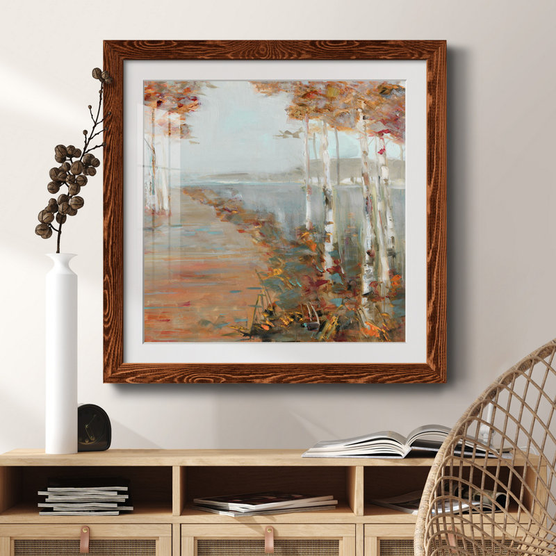 Welcome Autumn - peinture encadrée, Cadre en érable, H 17 po x l 17 po x P 1,5 po