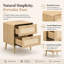 48 cm W Wicker / Rattan Bedside Table