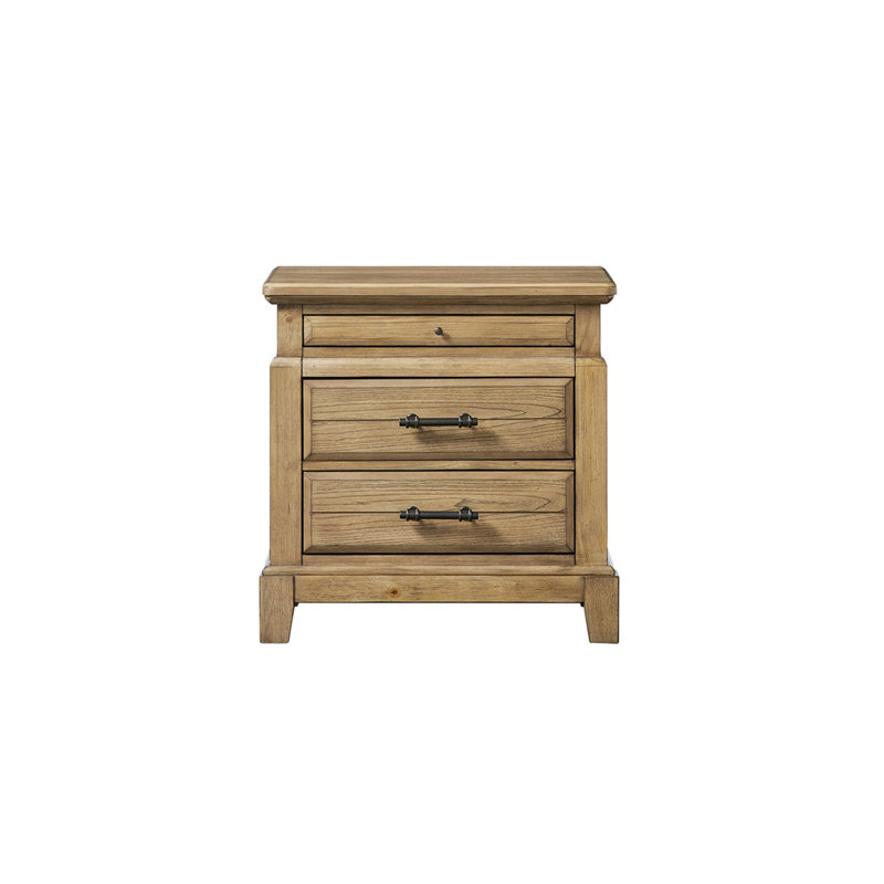 2 Drawer Nightstand w/ Tray